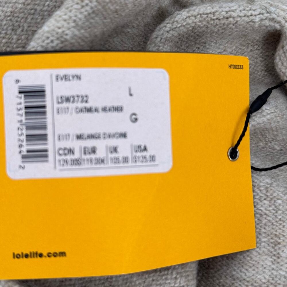 Lole NWT Evelyn Sweater Knit Cozy Casual Classic Dress in Women's Large LSW3732 - Picture 10 of 10